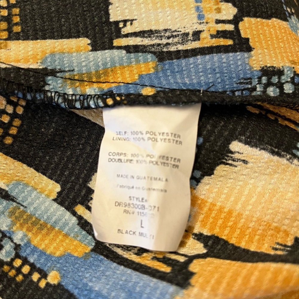 Piper and Scoot Abstract Midi Dress Large - Picture 10 of 10